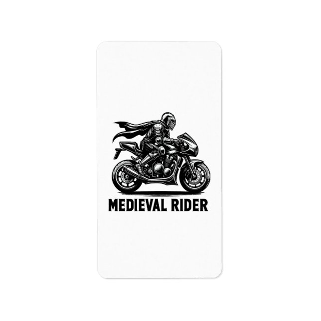 Etiqueta caballero medieval (Frente)