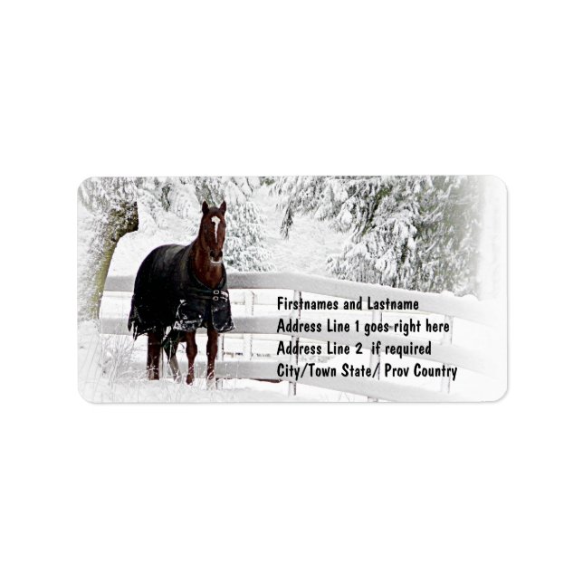 Etiqueta Caballo de Invierno (Frente)