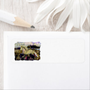 Etiqueta Caballo islandés Art Deco