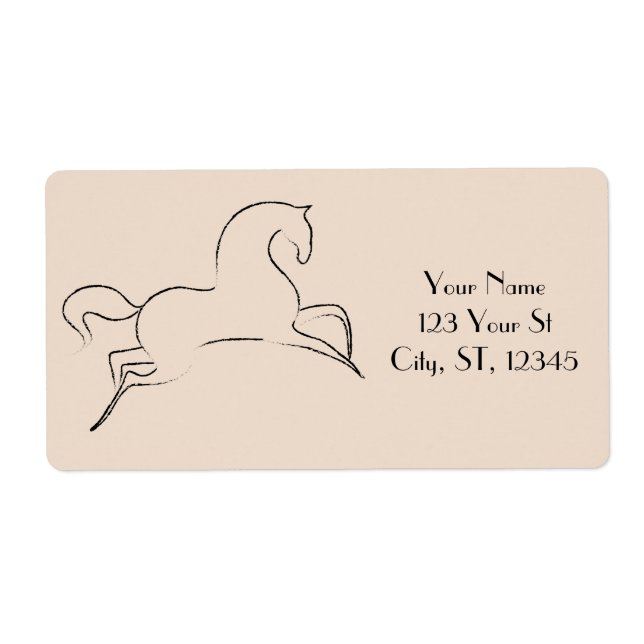 Etiqueta Caballo salvaje Thunder_Cove (Frente)