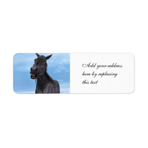 Etiqueta Caballo sonriente