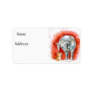 Etiqueta Caballo y gato