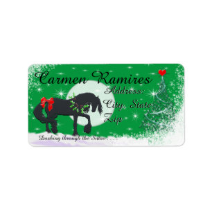 Etiqueta Caballos cardíacos VI feriado (Árbol de vacaciones