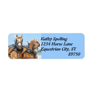 Etiqueta Caballos Haflinger