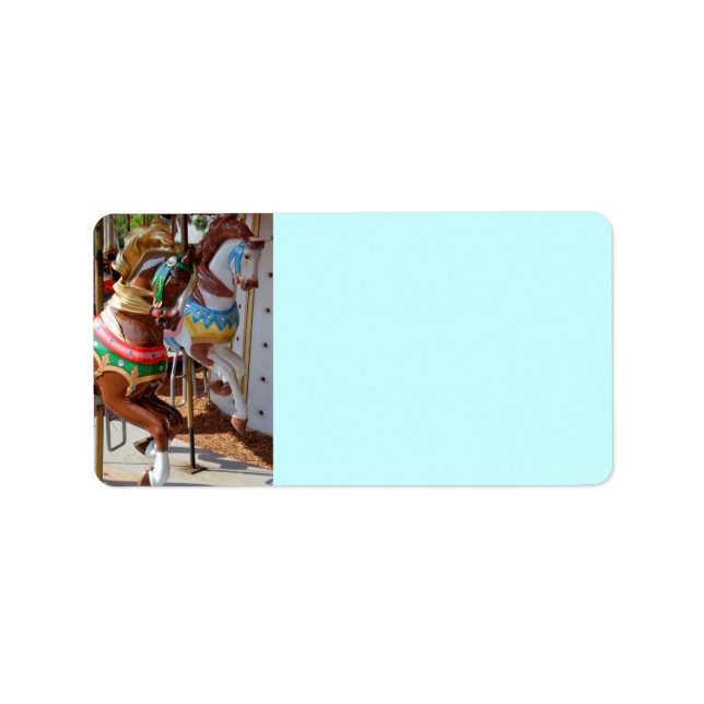 Etiqueta Caballos Merry-Go-Round (Frente)