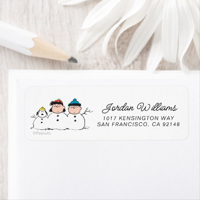 Etiqueta Cacahuetes | 3 Persona Snowman (In situ)