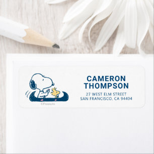 Etiqueta Cacahuetes   Canoa Snoopy & Woodstock