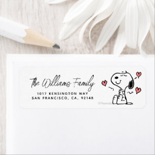 Etiqueta Cacahuetes   Corazones Snoopy