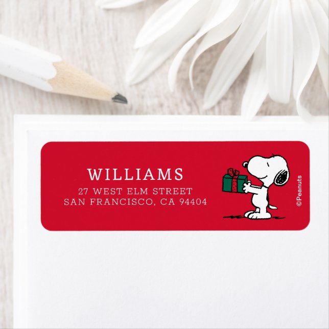 Etiqueta Cacahuetes | Entrega de Navidades Snoopy (In situ)