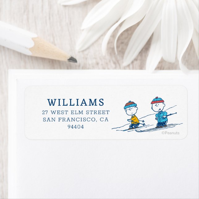 Etiqueta Cacahuetes | Patrón de esquí de invierno (In situ)