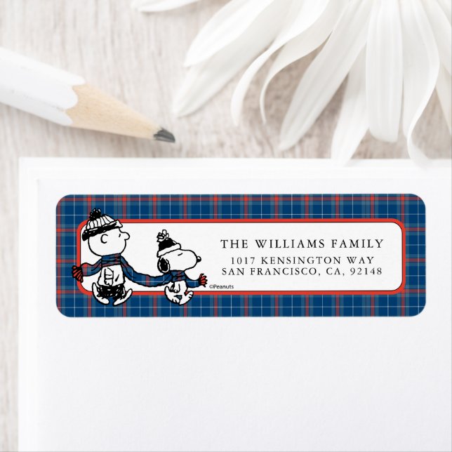 Etiqueta Cacahuetes | Snoopy & Charlie Brown Winter Scarf (In situ)