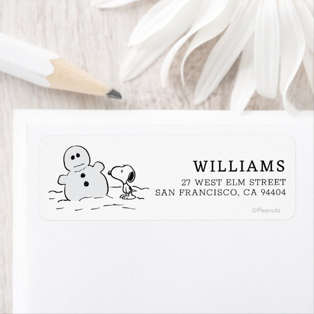 Etiqueta Cacahuetes | Snoopy Construye Un Hombre De Nieve (In situ)