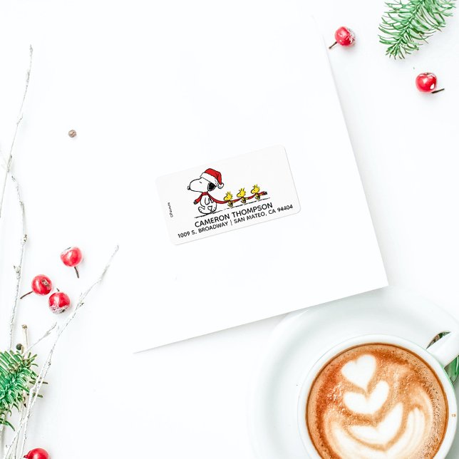 Etiqueta Cacahuetes | Snoopy & Friends Winter Scarf (Labe on envelope)