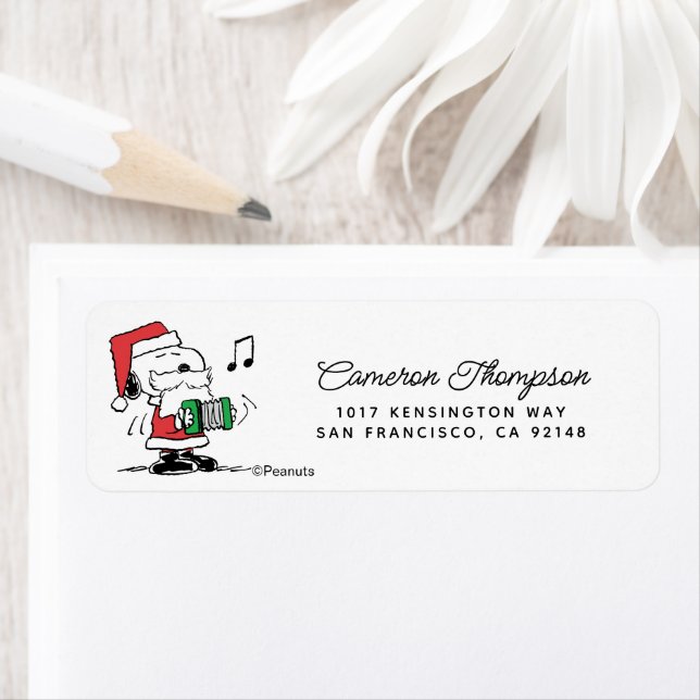 Etiqueta Cacahuetes | Snoopy Santa Claus Accord (In situ)