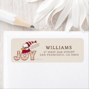 Etiqueta Cacahuetes   Snoopy & Woodstock Joy Sled Ride