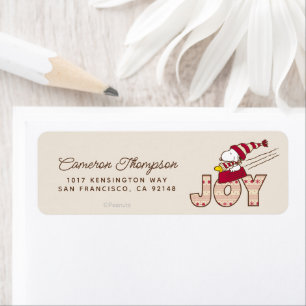 Etiqueta Cacahuetes   Snoopy & Woodstock Joy Sled Ride