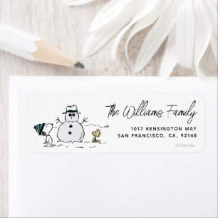 Etiqueta Cacahuetes   Snoopy y Woodstock construyen un muñe