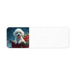 Etiqueta cachorro de Santa