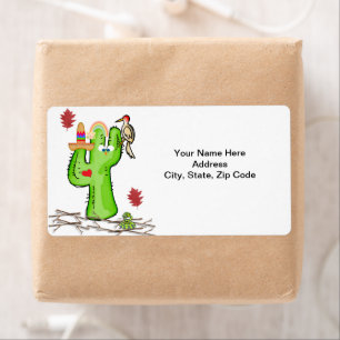 Etiqueta Cactus Bird Snakes Labels