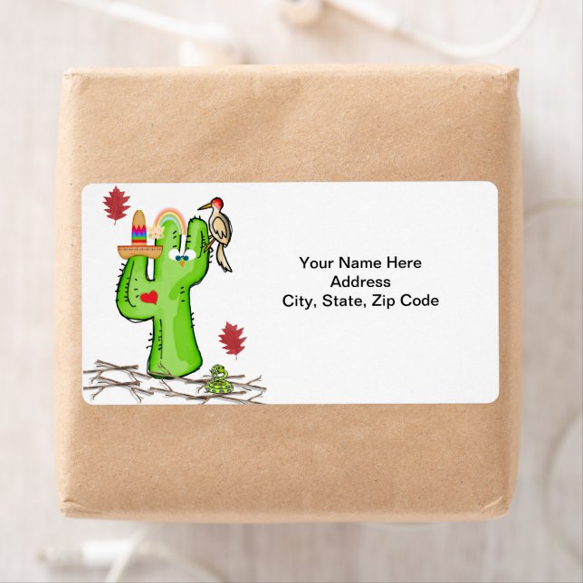 Etiqueta Cactus Bird Snakes Labels (In situ)