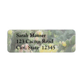 Etiqueta Cactus Flowers Labels