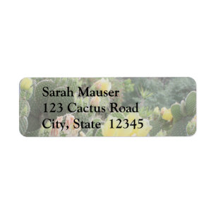 Etiqueta Cactus Flowers Labels