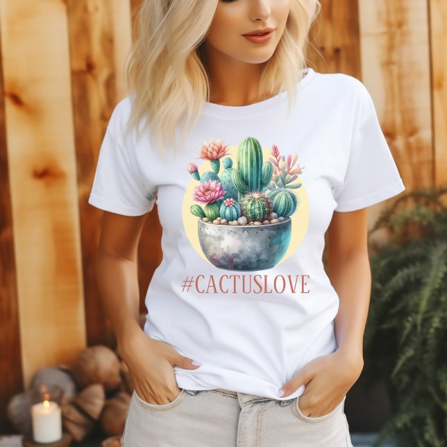 Etiqueta Cactuslove camiseta femenina (Subido por el creador)