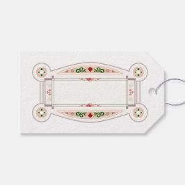 Etiqueta cadeau rétro , de estilo Art Déco