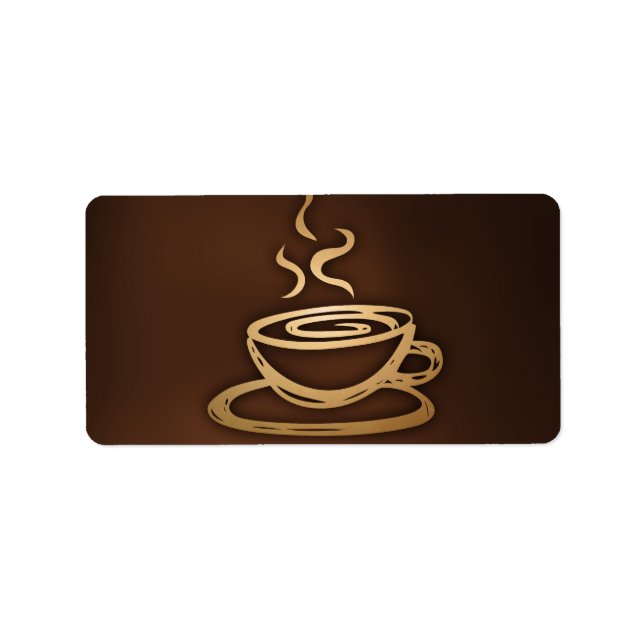 Etiqueta Café En Mi Copa (Frente)