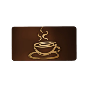 Etiqueta Café en mi taza