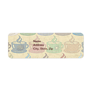 ETIQUETA CAFÉ O TÉ CALIENTE