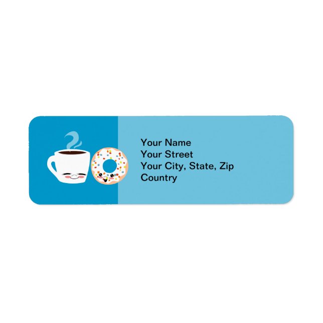 Etiqueta Café y brasas de anillos (Frente)