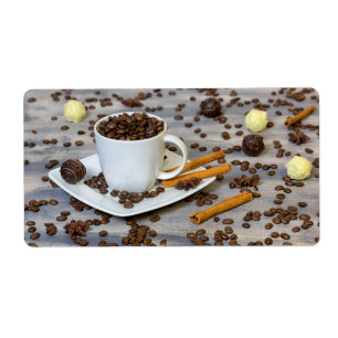 Etiqueta Café y especias