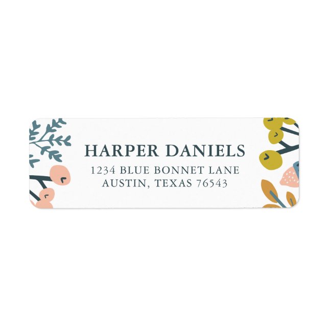 Etiqueta Caída Botánica (Frente)