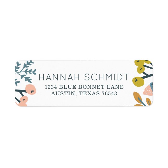 Etiqueta Caída Botánica (Frente)