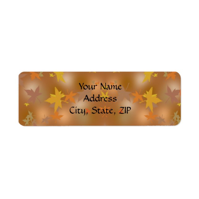 Etiqueta Caída naranja y amarilla en Taupe (Frente)