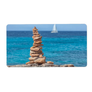 Etiqueta Cairn en el mar Mediterráneo
