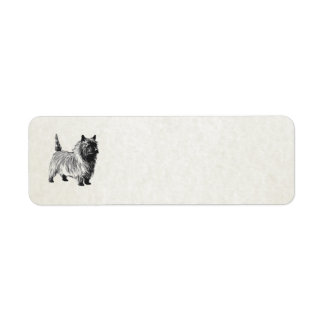 Etiqueta cairn terrier