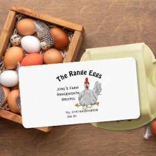 Etiqueta caja de huevos de granja Label tienda de la granja
