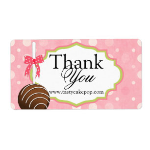Etiqueta Cake Pops Bakery Gracias