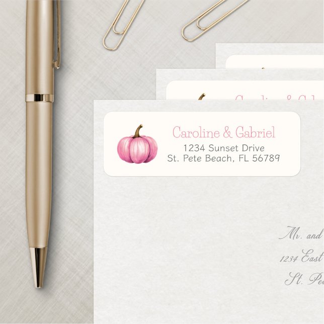 Etiqueta Calabaza Caída Chica Ducha Cumpleaños (Subido por el creador)