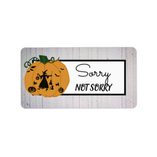 Etiqueta Calabaza de bruja