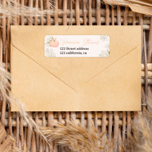 Calabaza rosa moda floral ducha bebé