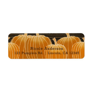 Etiqueta Calabazas de Enamorarse Madera Rústica Campo
