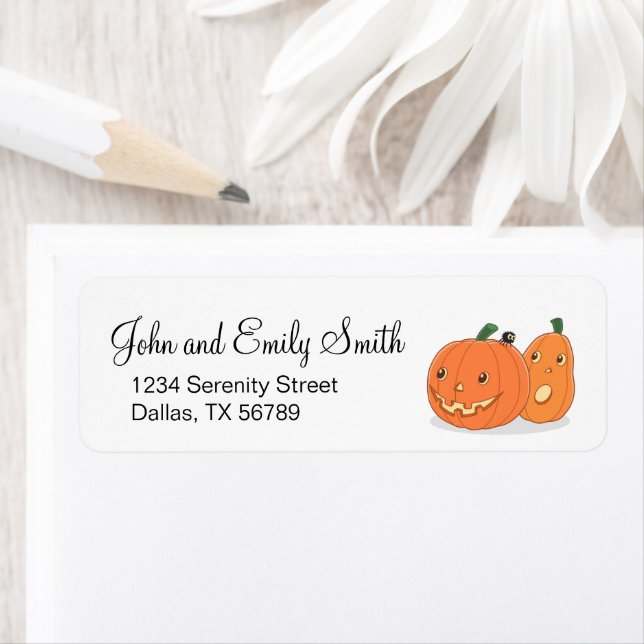 Etiqueta Calabazas de Halloween (In situ)