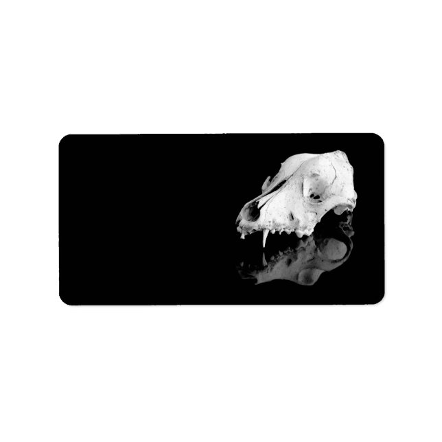 Etiqueta Calavera animal (Frente)