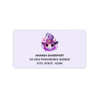Calavera en sombrero de bruja Dirección caprichosa