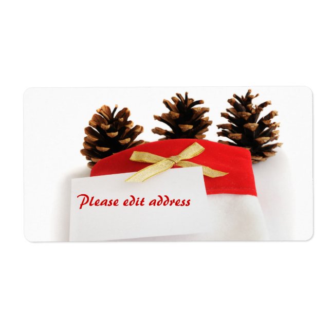 Etiqueta Calcetín de Navidad personalizable  (Frente)