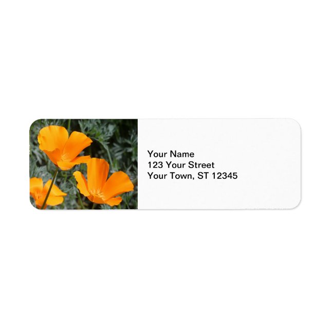 Etiqueta California Poppies (Frente)