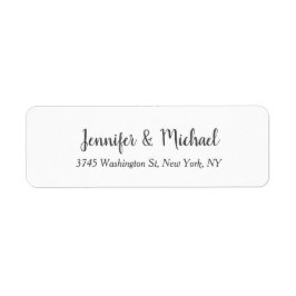 Etiqueta Caligrafía Boda clásica única
